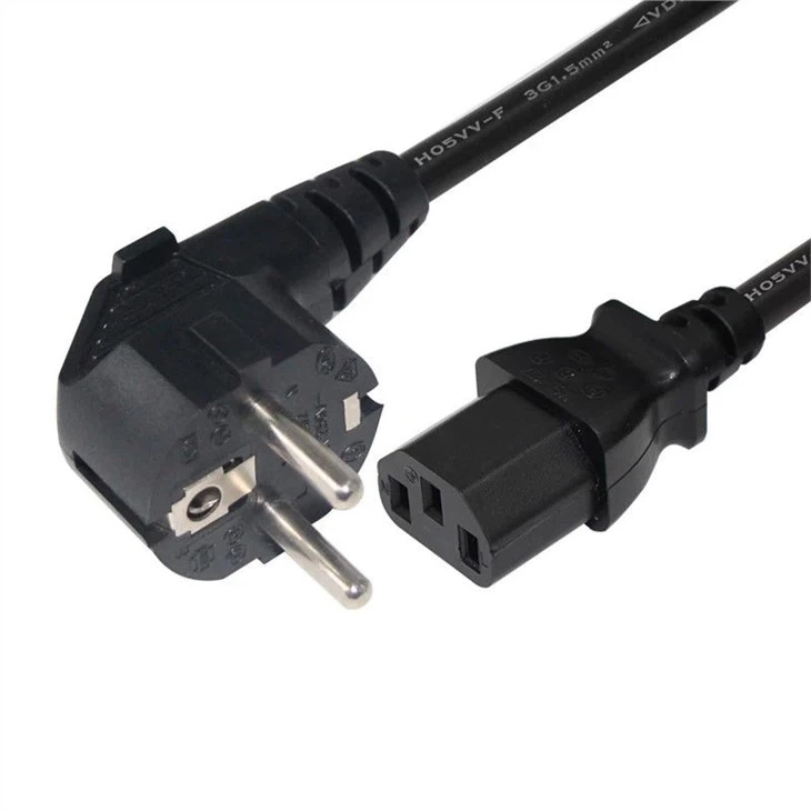 Schuko 90 Degree Power Cord